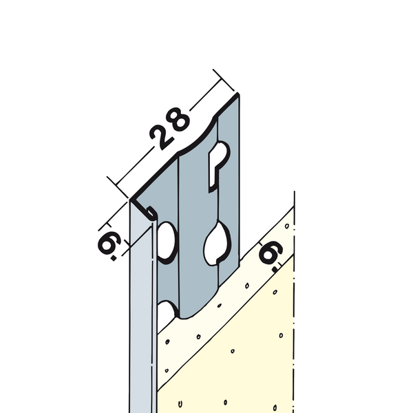 Abschlussprofil 6 mm
