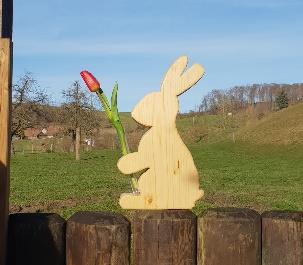 Osterhase Reagenzglas